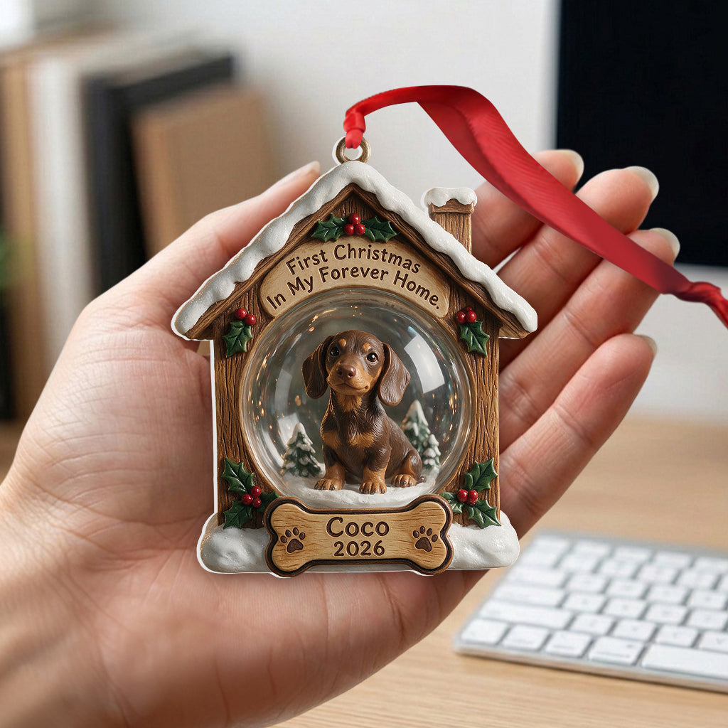 Maison Éternelle - Ornement 3D Personnalisé pour Chien