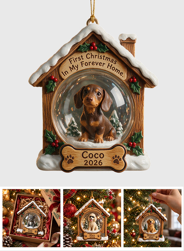 Maison Éternelle - Ornement 3D Personnalisé pour Chien