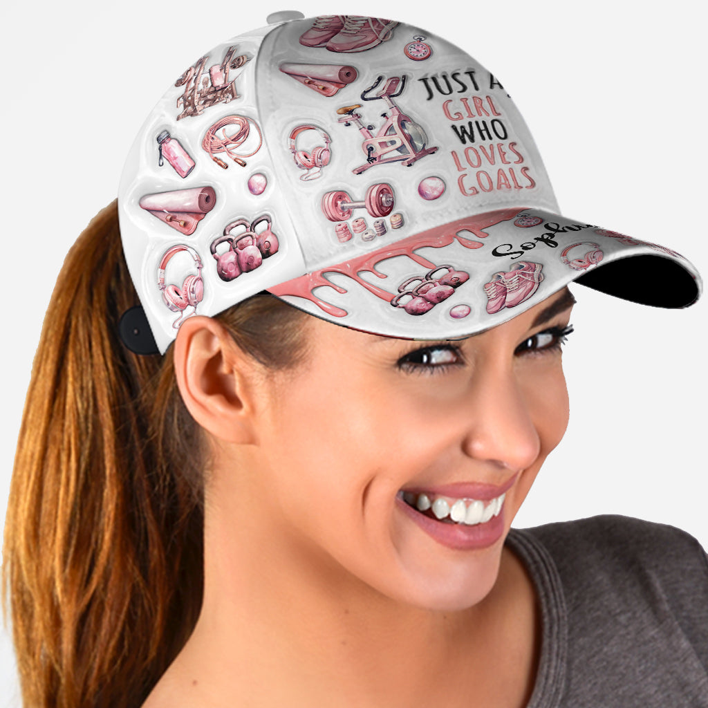 Juste une fille avec des objectifs - Casquette de fitness classique personnalisée