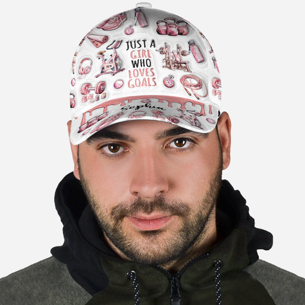 Juste une fille avec des objectifs - Casquette de fitness classique personnalisée