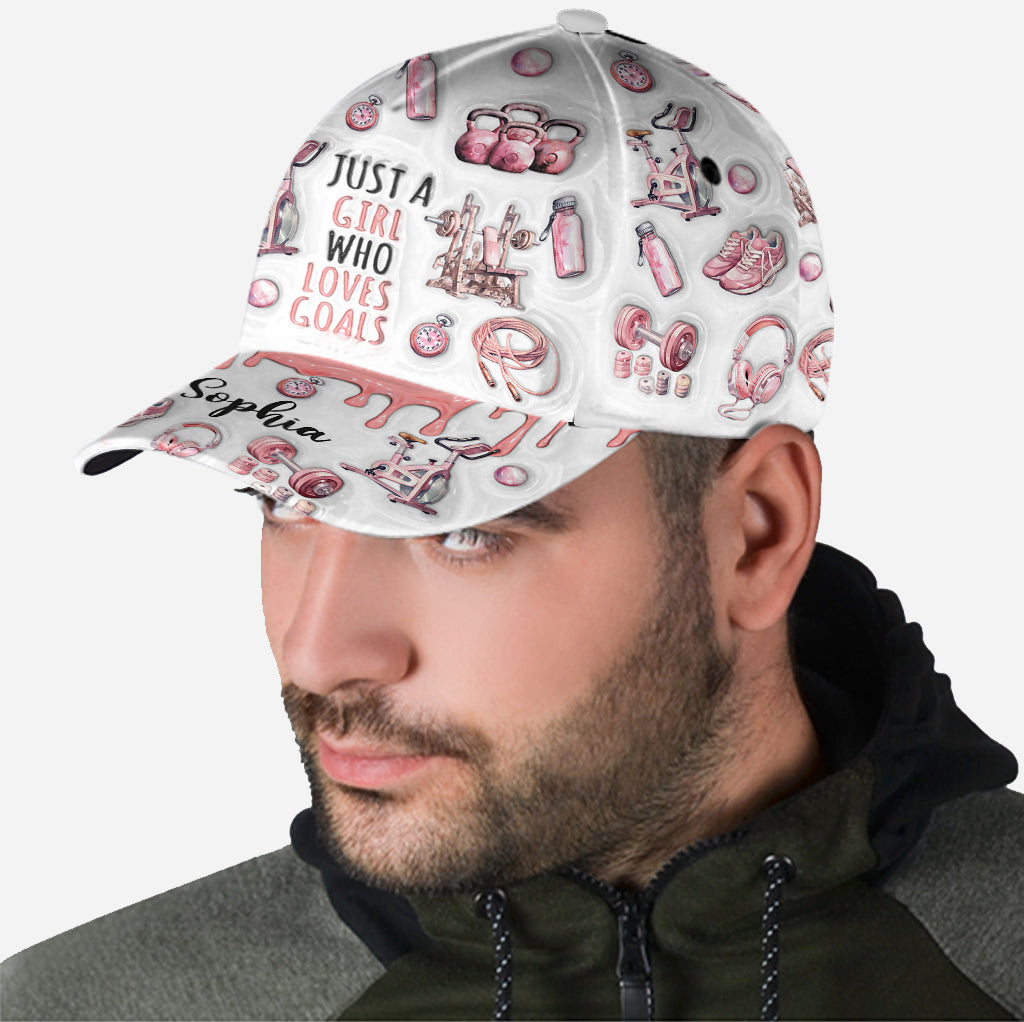 Juste une fille avec des objectifs - Casquette de fitness classique personnalisée