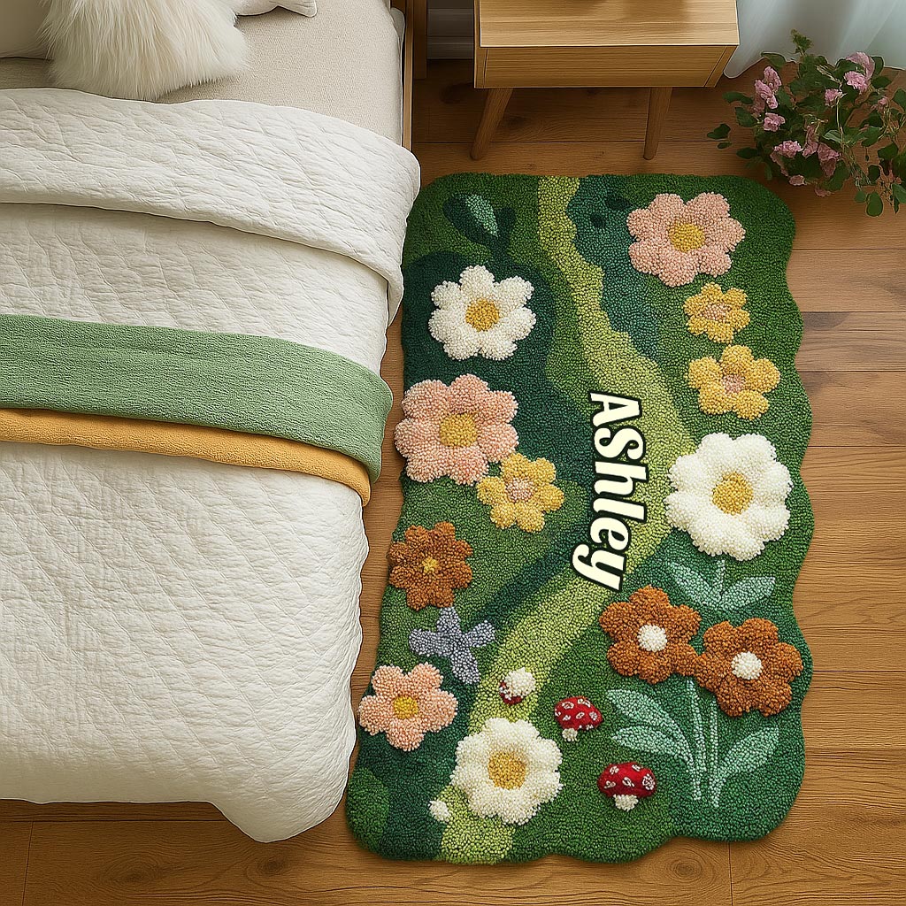 Love Garden - Paillasson/Tapis de porte personnalisé en forme de jardinage