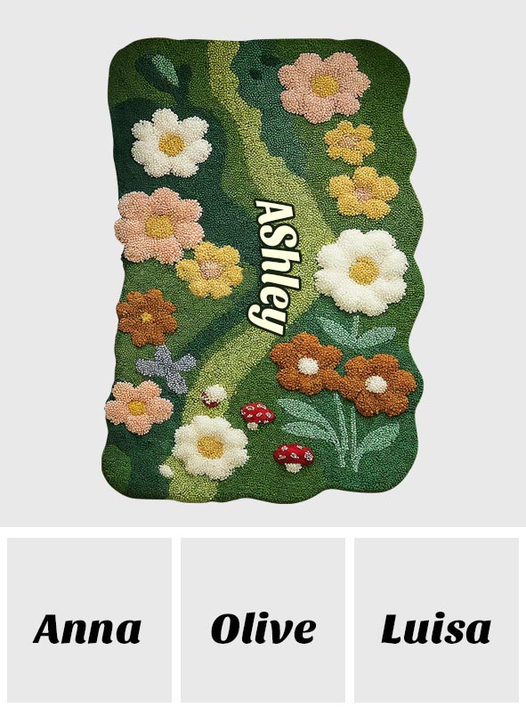 Love Garden - Paillasson/Tapis de porte personnalisé en forme de jardinage