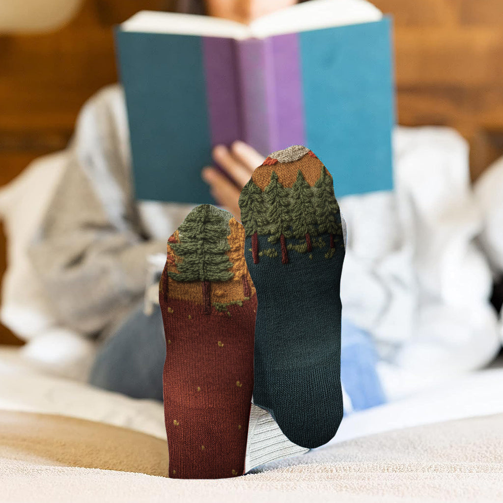 Happy Campers - Chaussettes de camping personnalisées