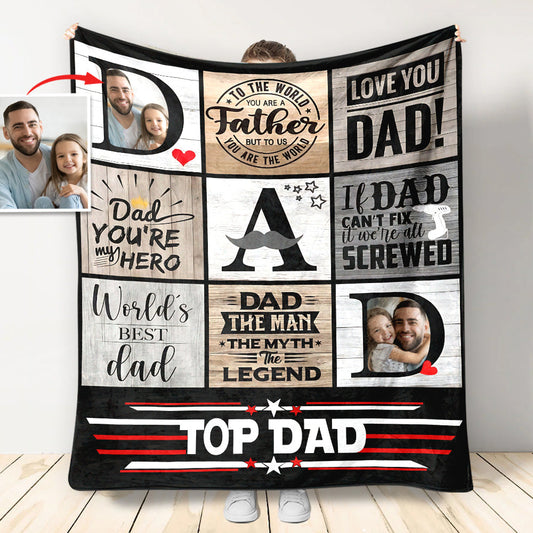 Meilleur papa du monde - Couverture personnalisée pour papa