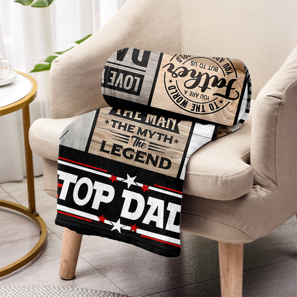 World's Best Dad - Personalized Father Blanket