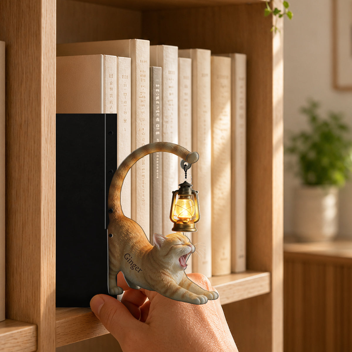 Ma Petite Lumière - Lampe de Bibliothèque Personnalisée pour Chat