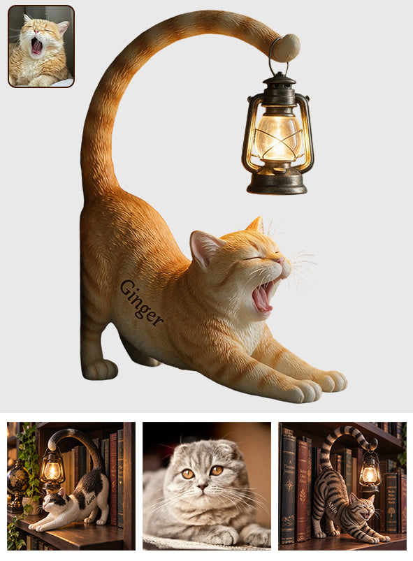 Ma Petite Lumière - Lampe de Bibliothèque Personnalisée pour Chat