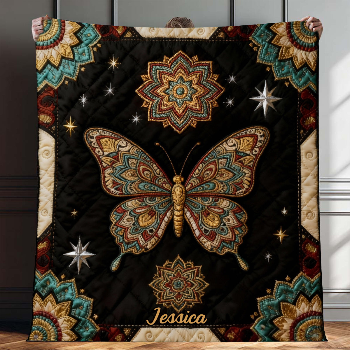 J'adore les papillons - Couverture papillon personnalisée