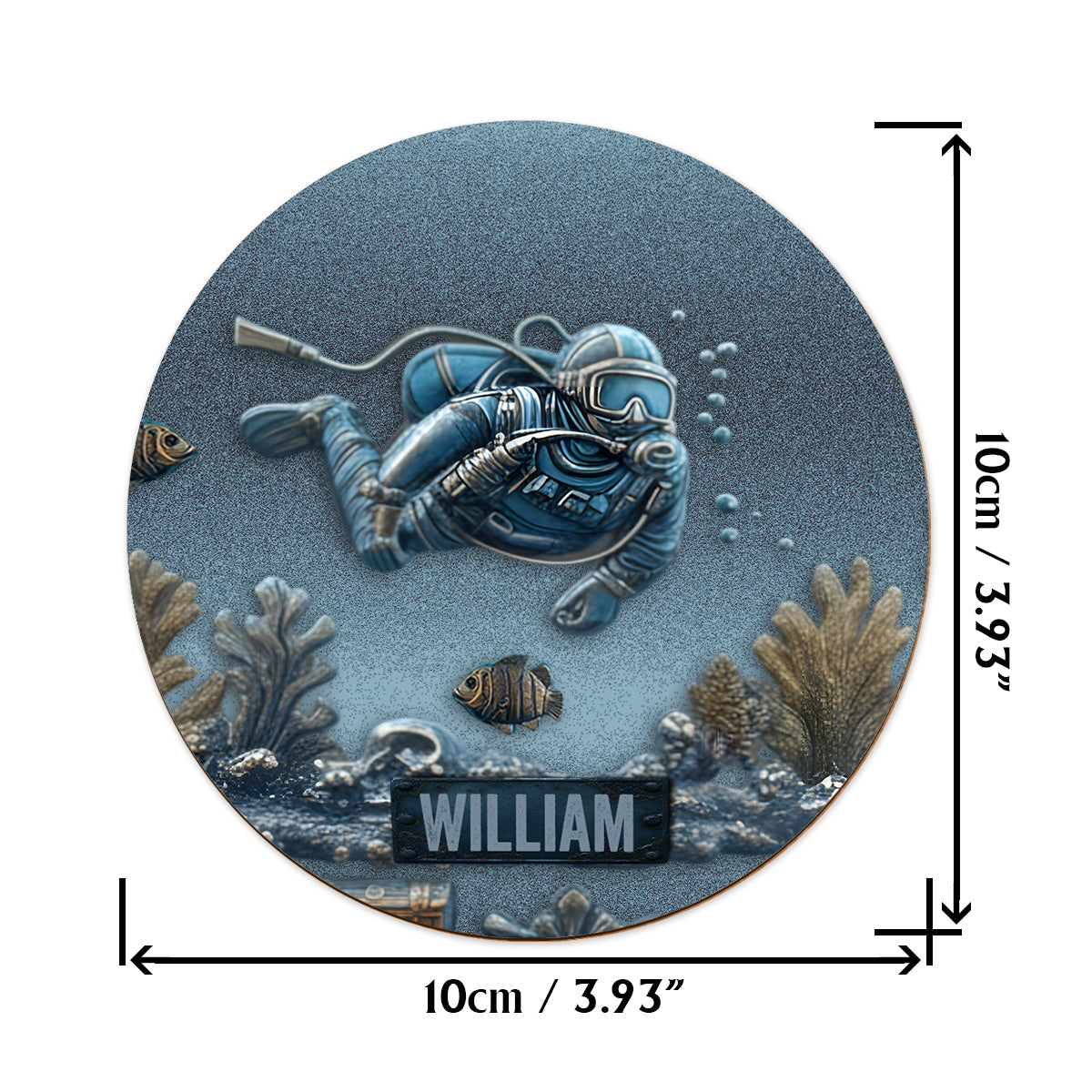 Ocean's Deep - Verre à whisky de plongée sous-marine personnalisé