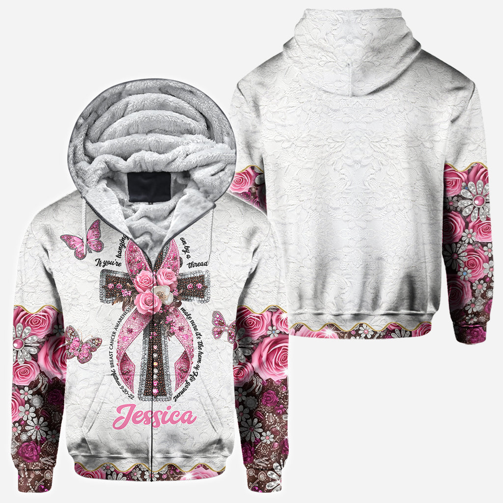 Foi, Espoir, Amour - T-shirt personnalisé de sensibilisation au cancer du sein