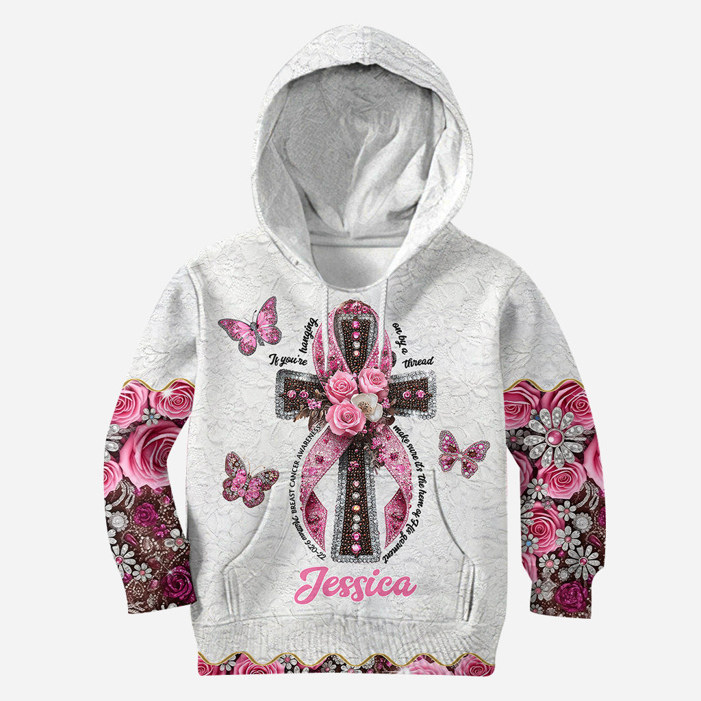 Foi, Espoir, Amour - T-shirt personnalisé de sensibilisation au cancer du sein