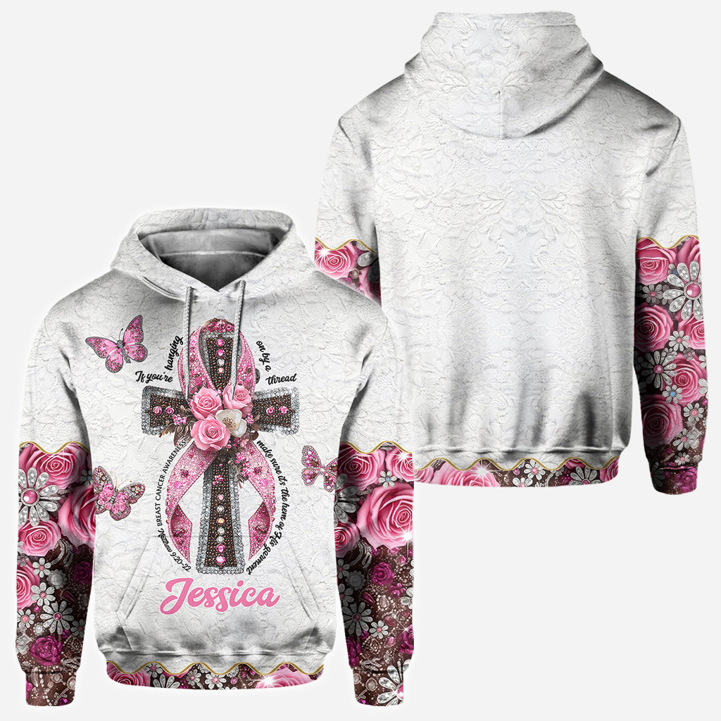 Foi, Espoir, Amour - T-shirt personnalisé de sensibilisation au cancer du sein