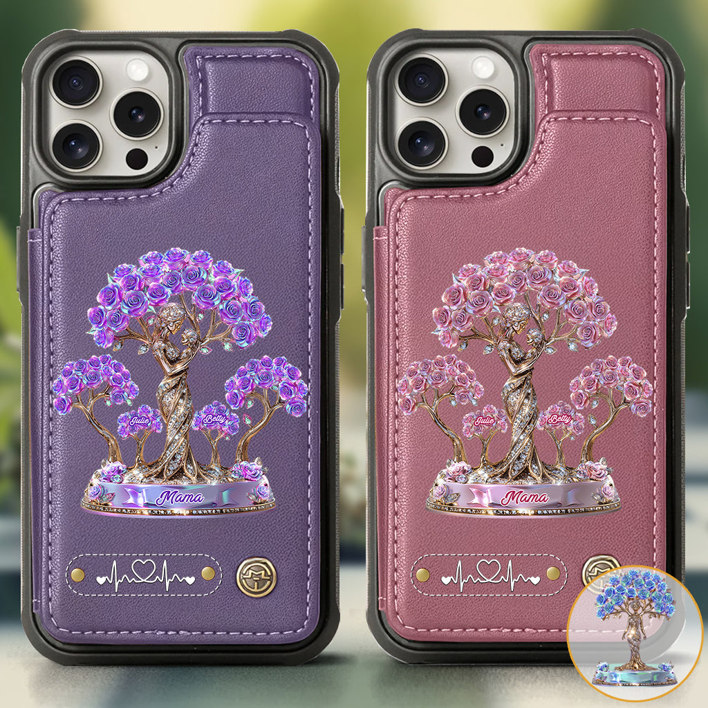 Meilleure maman du monde - Étui portefeuille personnalisé pour téléphone - Maman