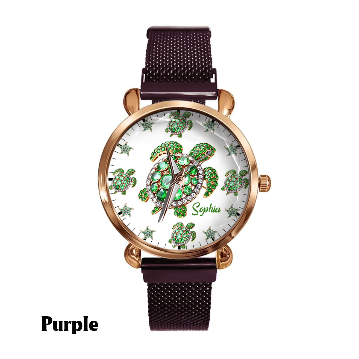 Love Turtles - Personalized Turtle Women Hand Watch