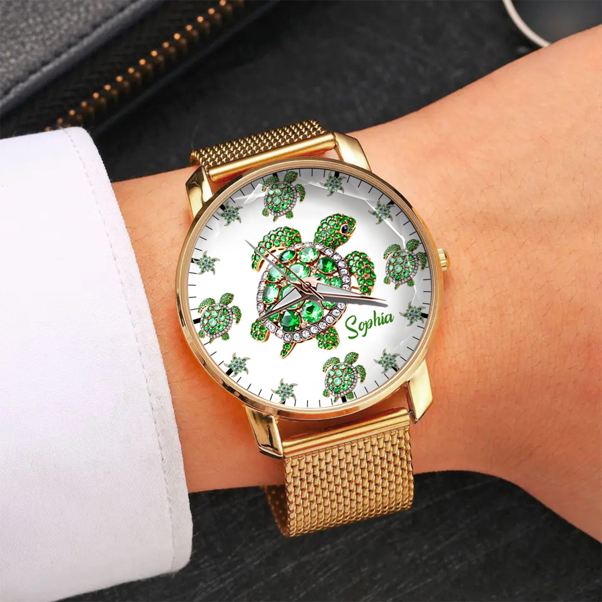 Love Turtles - Personalized Turtle Women Hand Watch