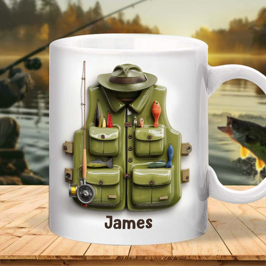 Fishing Vest - Personalized Fishing Mug