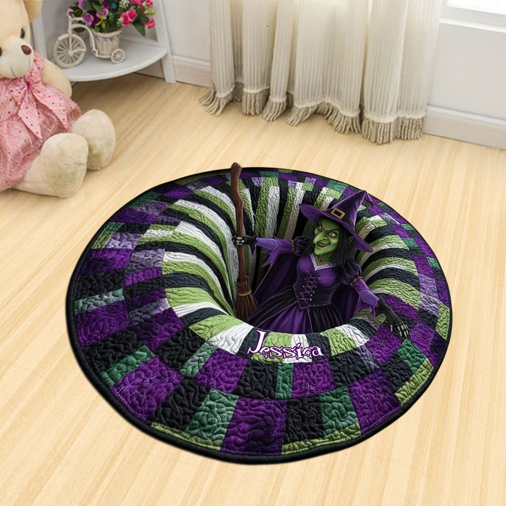 Décoration Maison Sorcière - Paillasson/Tapis de Porte Personnalisé en Forme de Sorcière