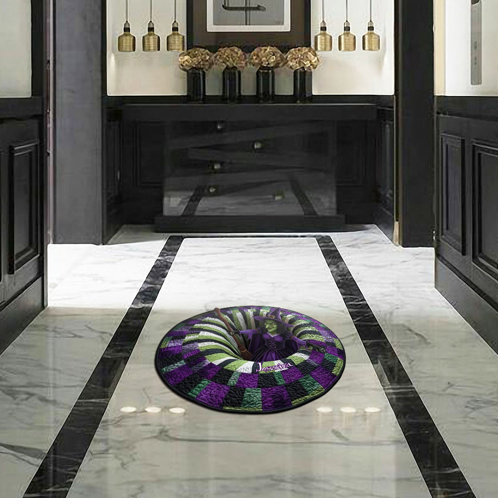 Décoration Maison Sorcière - Paillasson/Tapis de Porte Personnalisé en Forme de Sorcière