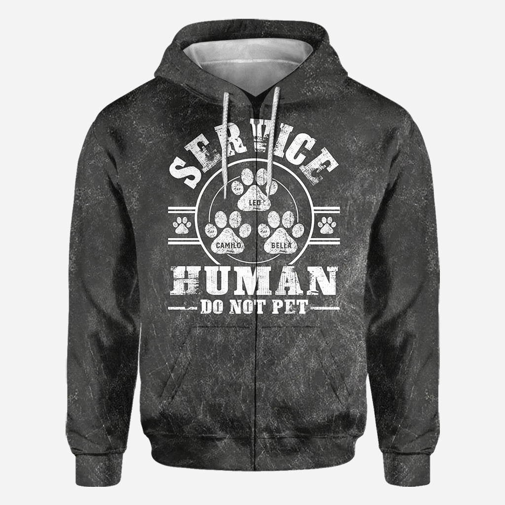 T-shirt personnalisé « Chien de service, ne pas caresser »