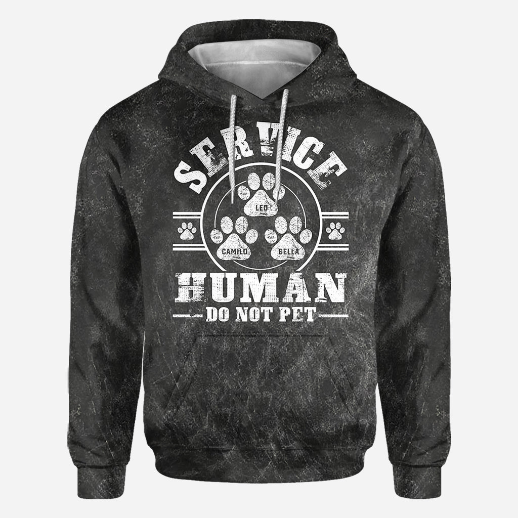 T-shirt personnalisé « Chien de service, ne pas caresser »