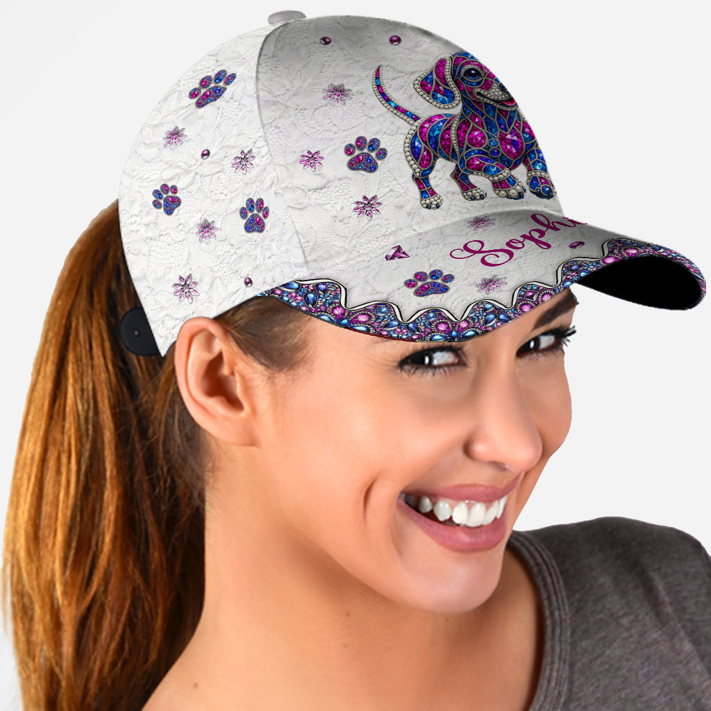 J'adore les teckels - Casquette classique personnalisée pour teckel