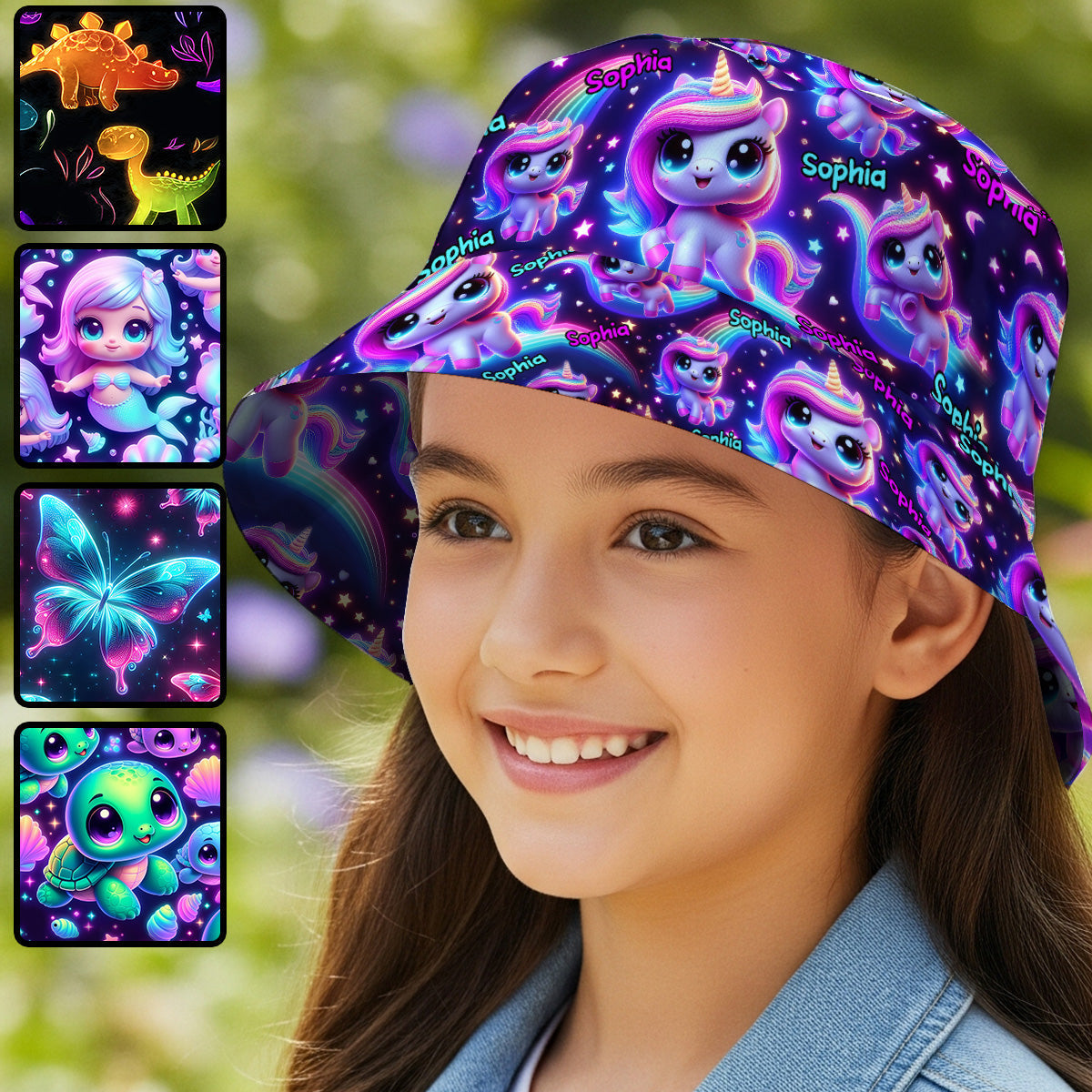 Magnifique motif lumineux - Bob enfant personnalisé