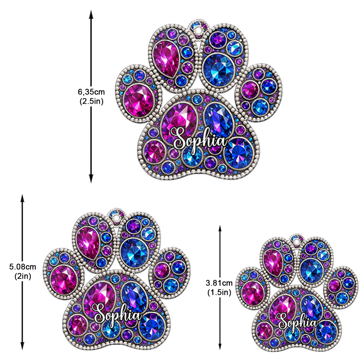 Fière maman de chien - Boucles d'oreilles personnalisées pour chien