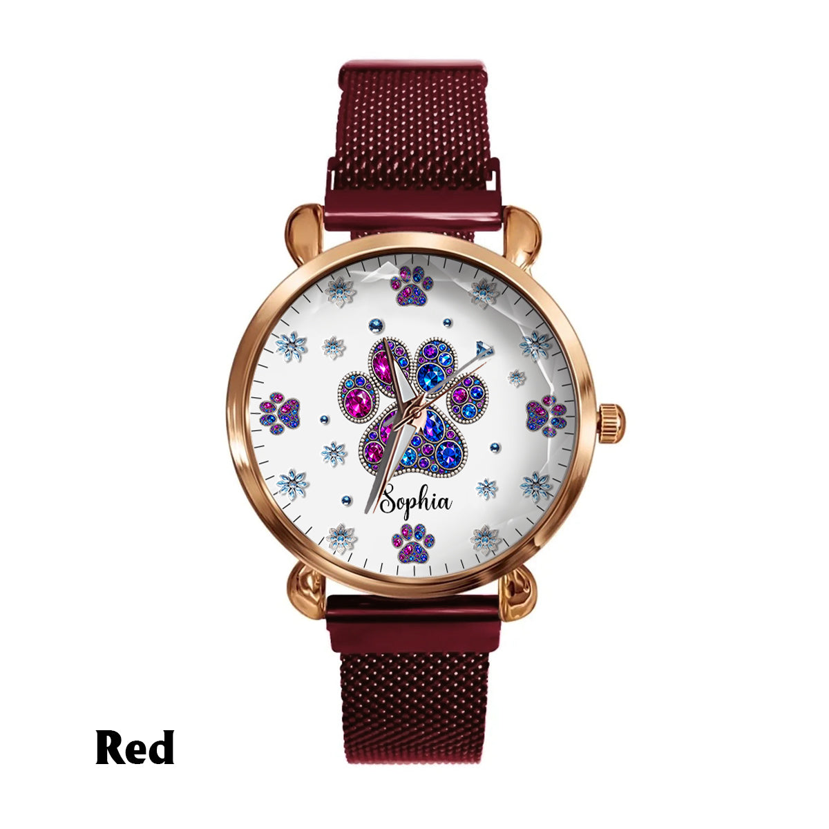 Amoureux des chiens - Montre-bracelet personnalisée pour femmes passionnées de chiens 
