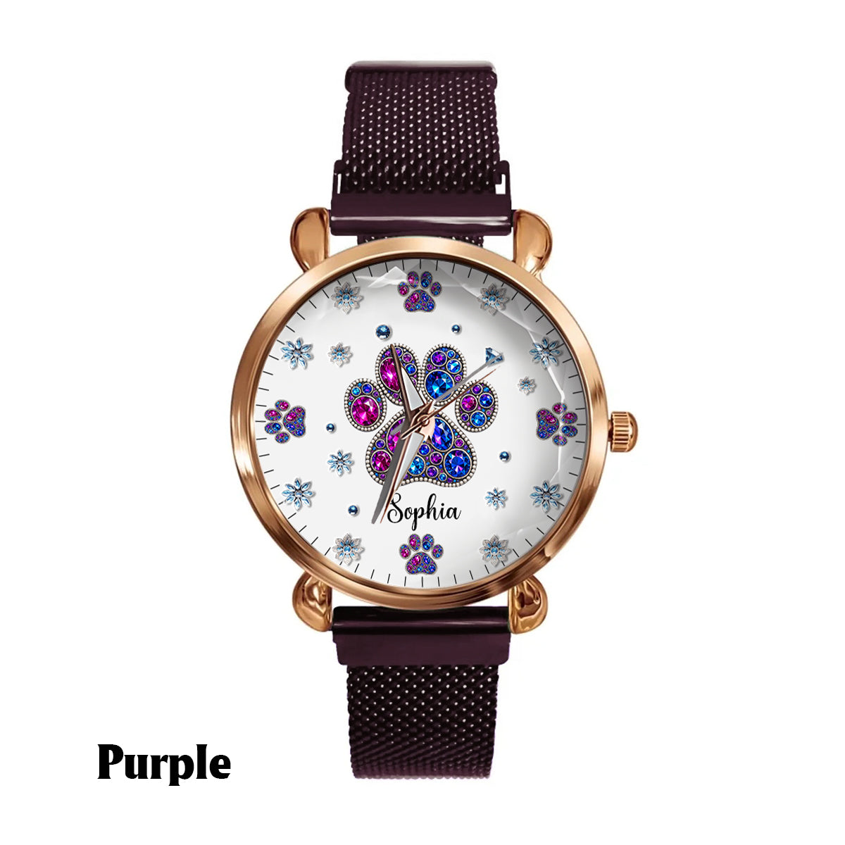 Amoureux des chiens - Montre-bracelet personnalisée pour femmes passionnées de chiens 