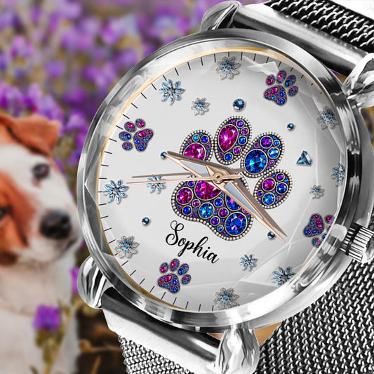Amoureux des chiens - Montre-bracelet personnalisée pour femmes passionnées de chiens 