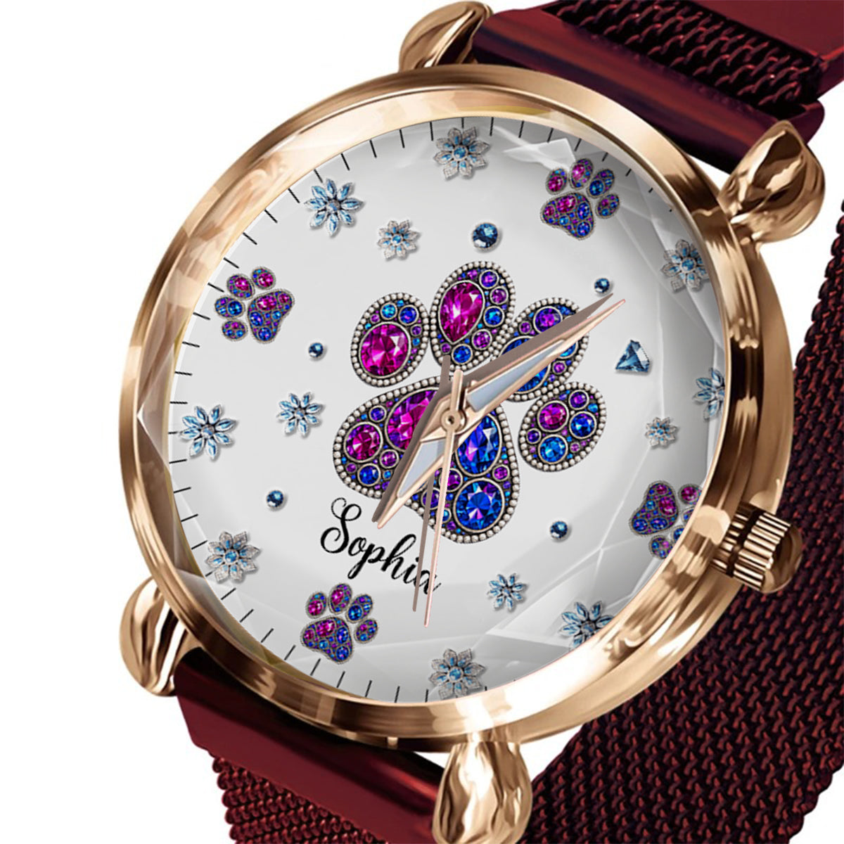 Amoureux des chiens - Montre-bracelet personnalisée pour femmes passionnées de chiens 