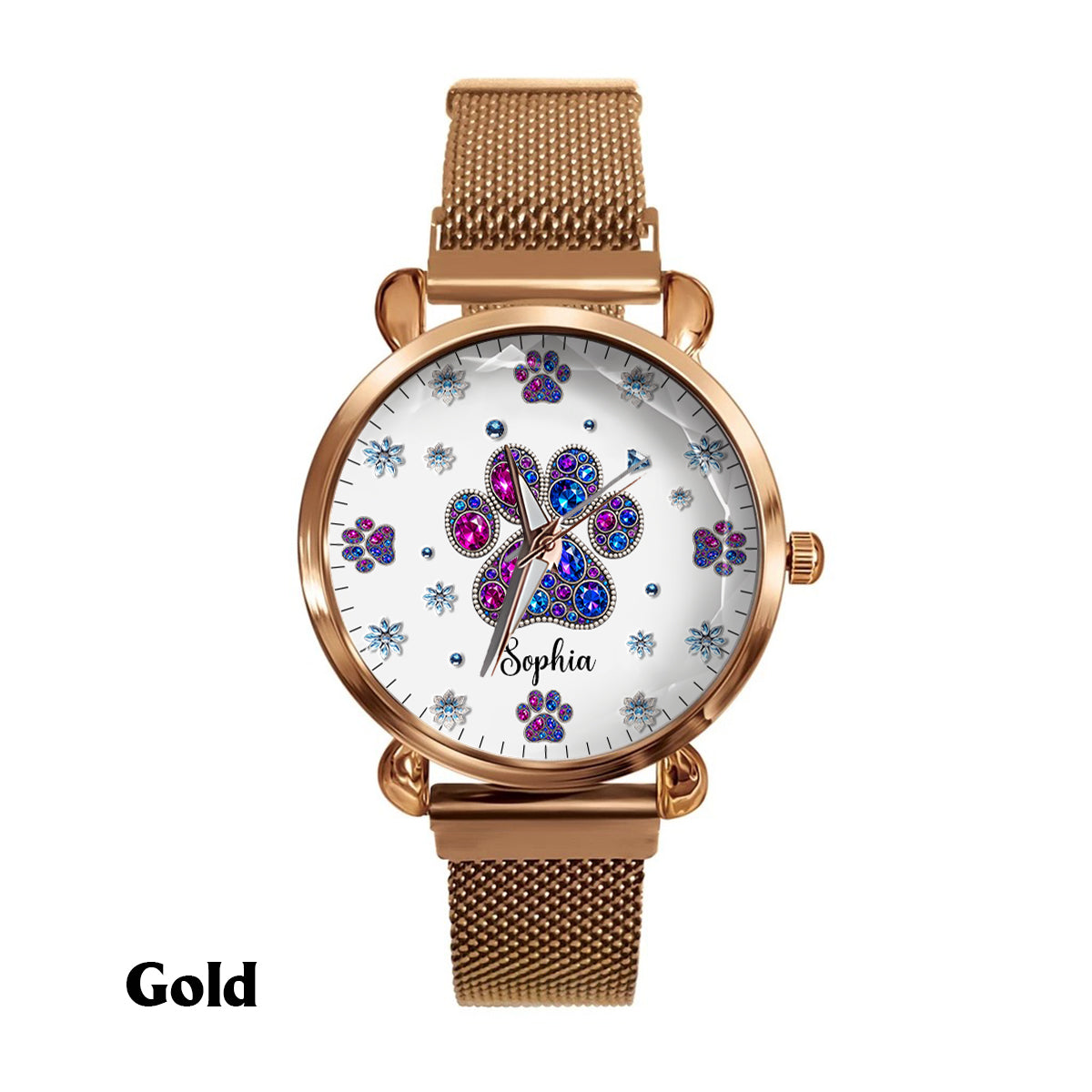 Amoureux des chiens - Montre-bracelet personnalisée pour femmes passionnées de chiens 
