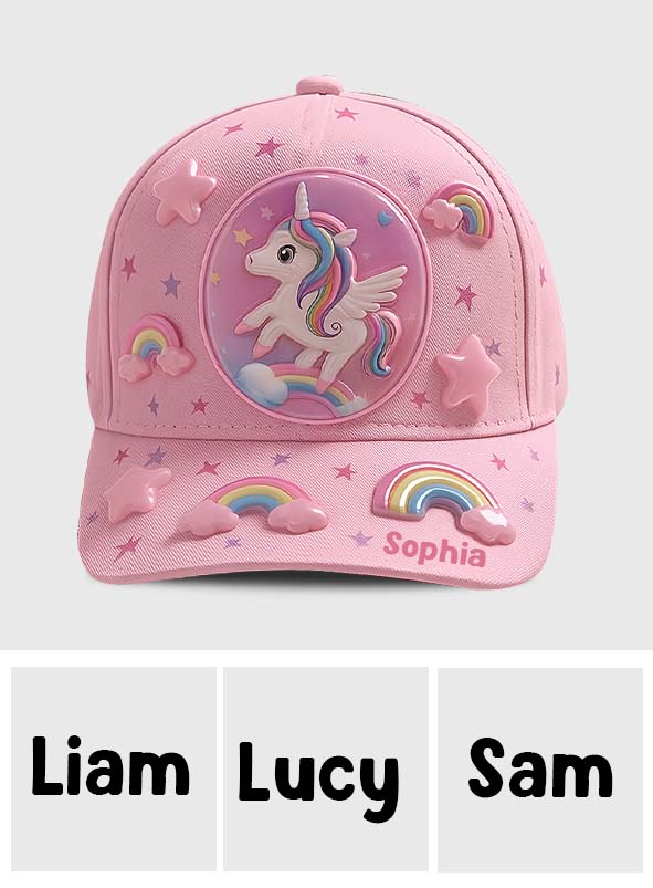Casquette enfant personnalisée classique - Licorne, Sirène, Camion, Dinosaure
