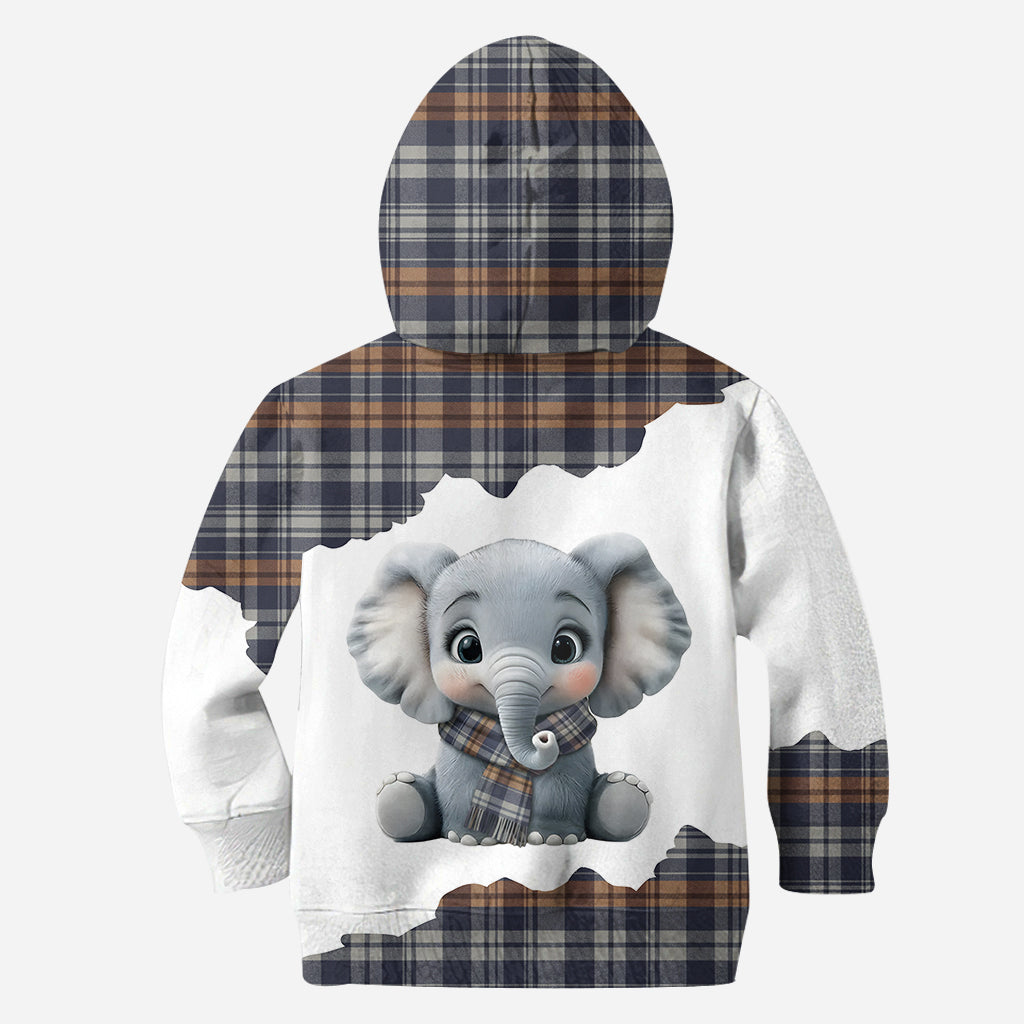 Adorable éléphant - Sweat à capuche et leggings personnalisés avec éléphant