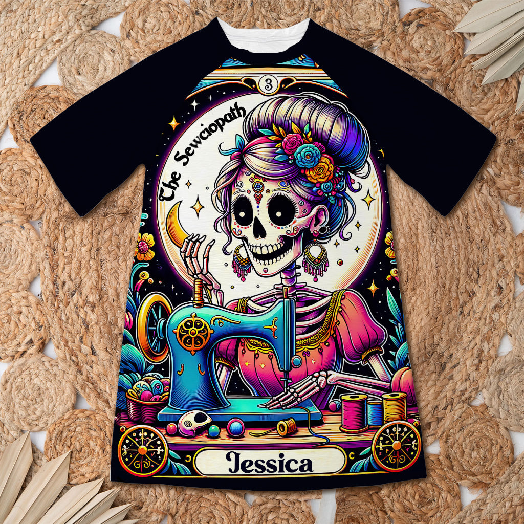 The Sewciopath - Personalized Sewing Sleep T-shirt Dress