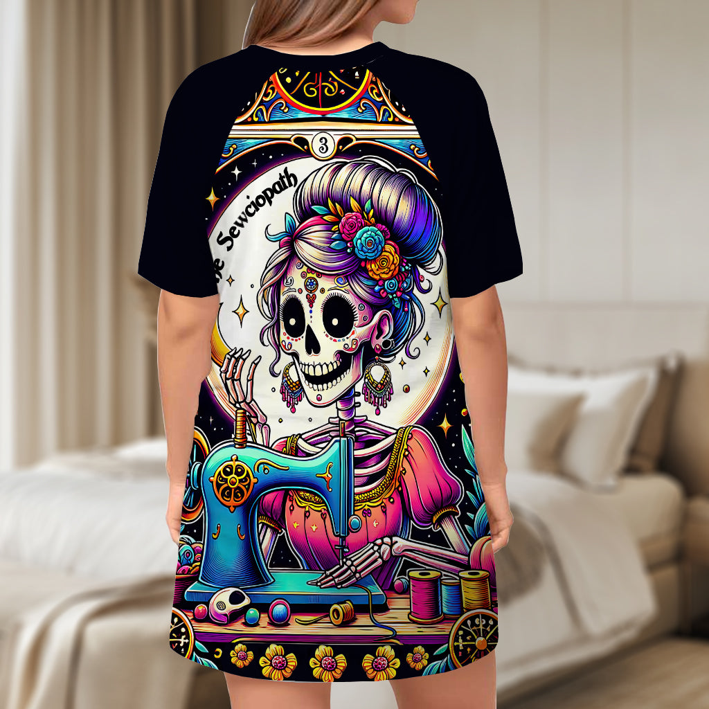 The Sewciopath - Personalized Sewing Sleep T-shirt Dress