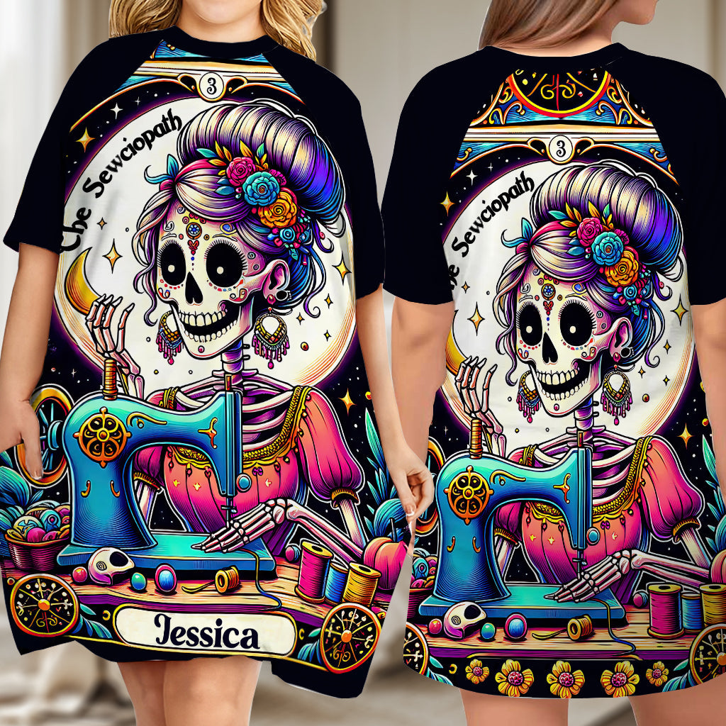 The Sewciopath - Personalized Sewing Sleep T-shirt Dress