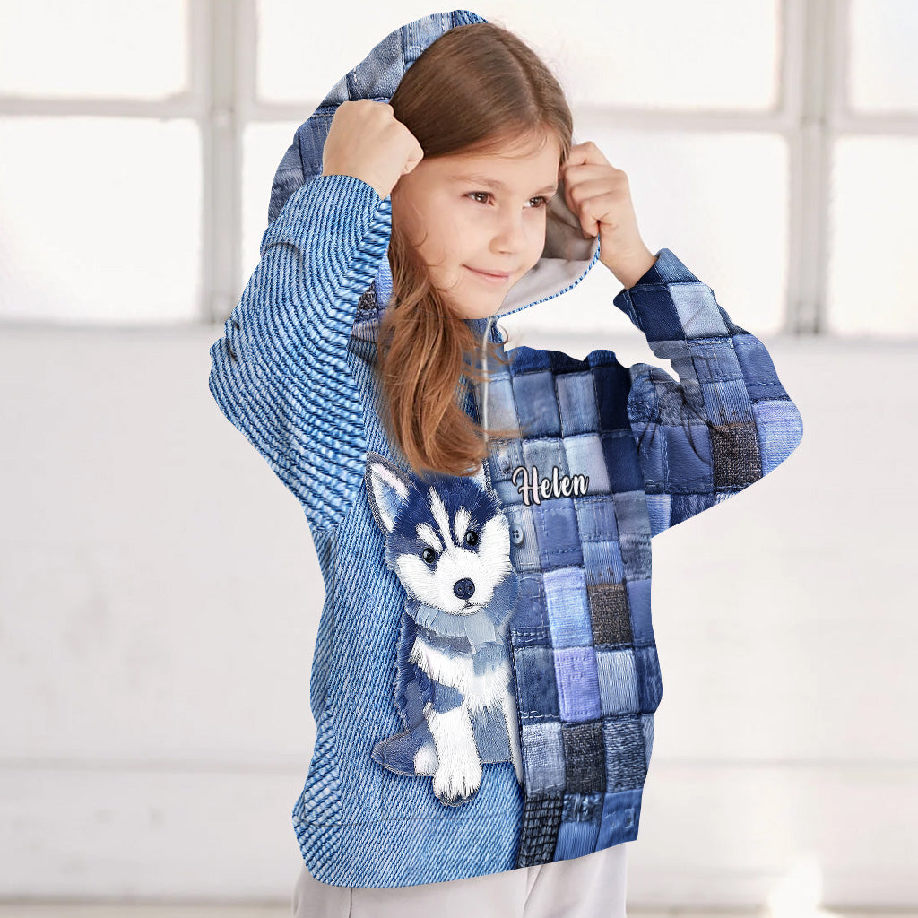 Love Siberian Husky - Personalized Dog All Over Shirt