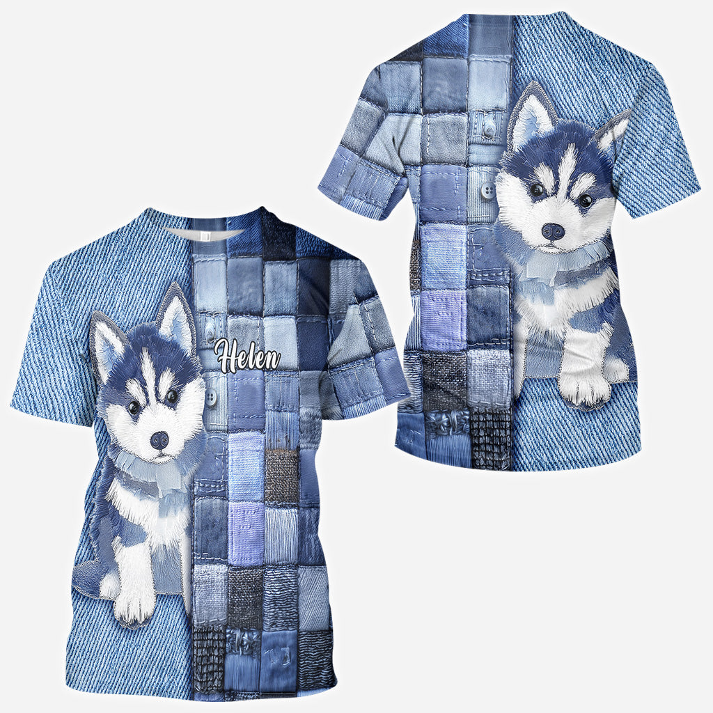Love Siberian Husky - Personalized Dog All Over Shirt