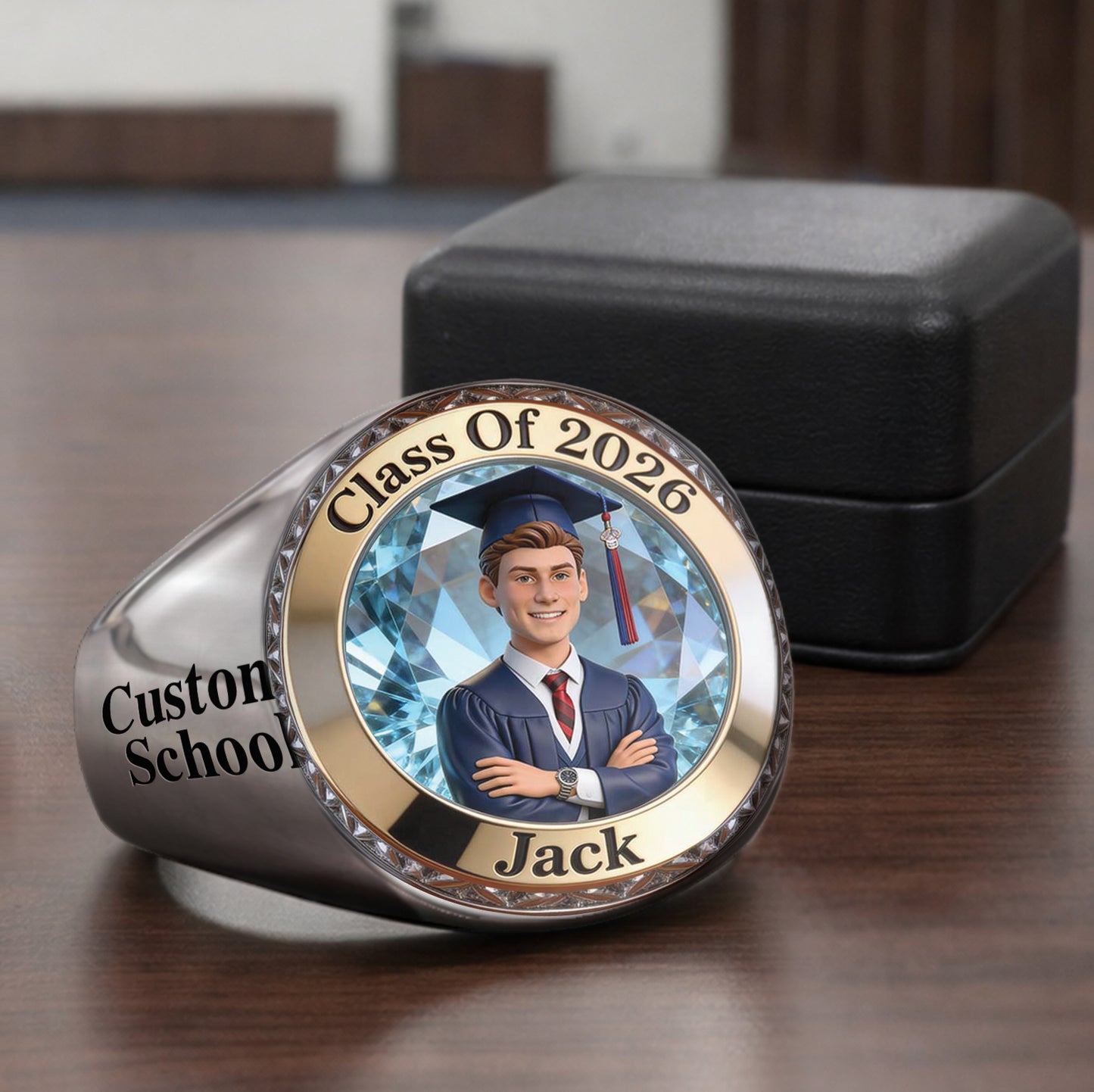 Class Of 2026 - Personalized Graduation Signet Ring