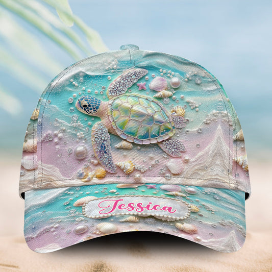 Casquette classique personnalisée « J’adore les tortues »