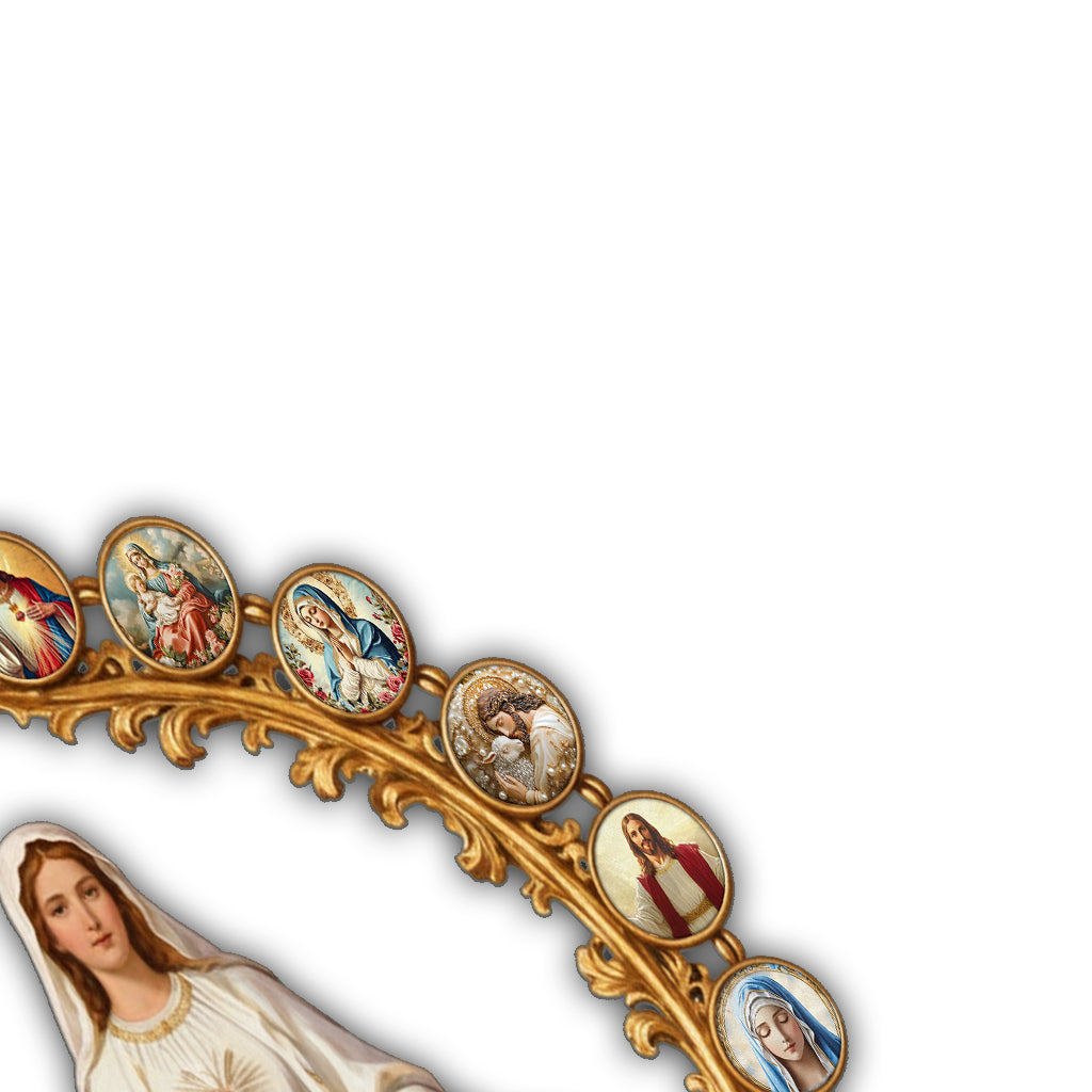 Dame de la Grâce Divine et de la Sérénité - Panneau chrétien en métal découpé