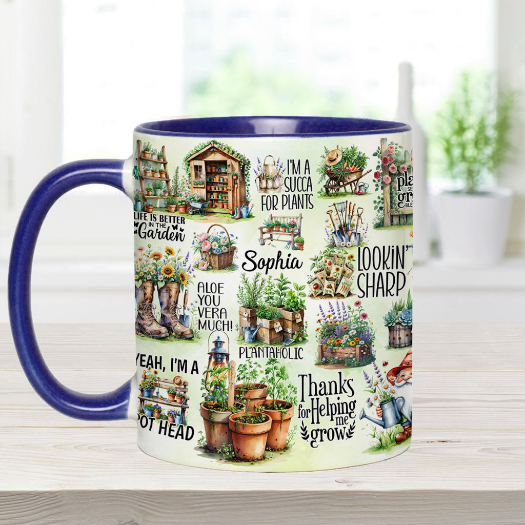 Life Is Better At The Garden - Personalized Gardening Accent Mug