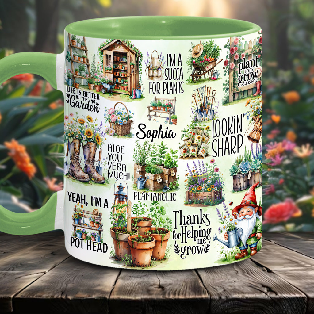 Life Is Better At The Garden - Personalized Gardening Accent Mug