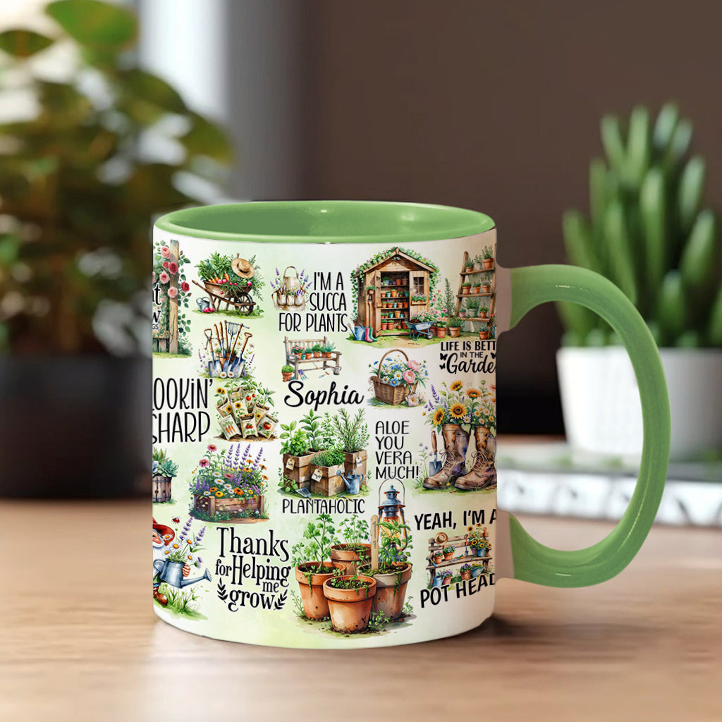 Life Is Better At The Garden - Personalized Gardening Accent Mug