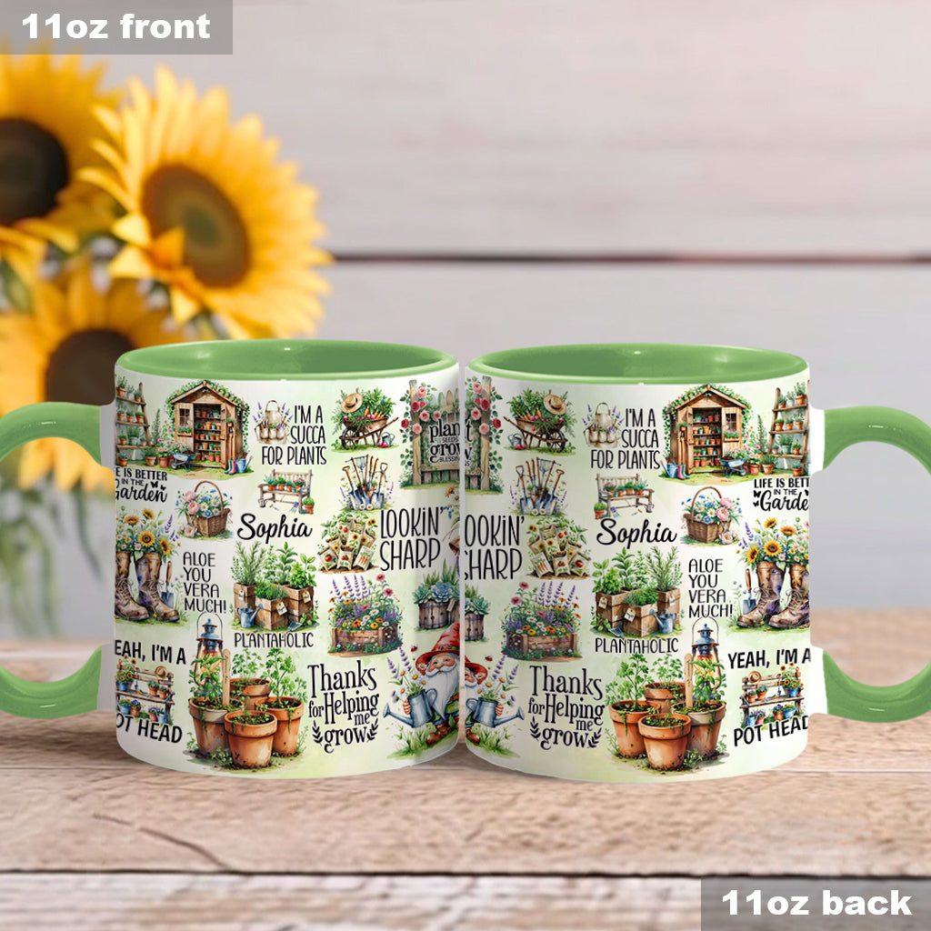 Life Is Better At The Garden - Personalized Gardening Accent Mug