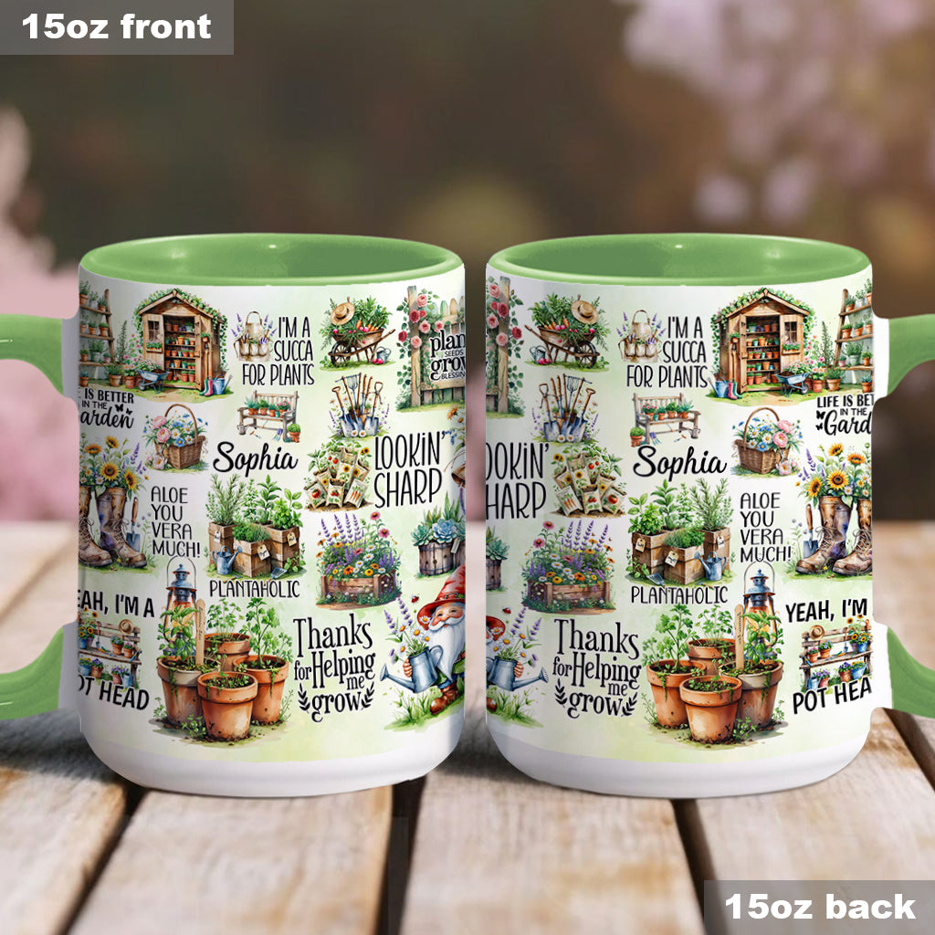 Life Is Better At The Garden - Personalized Gardening Accent Mug