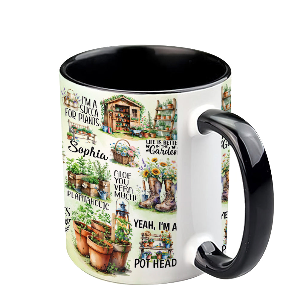 Life Is Better At The Garden - Personalized Gardening Accent Mug