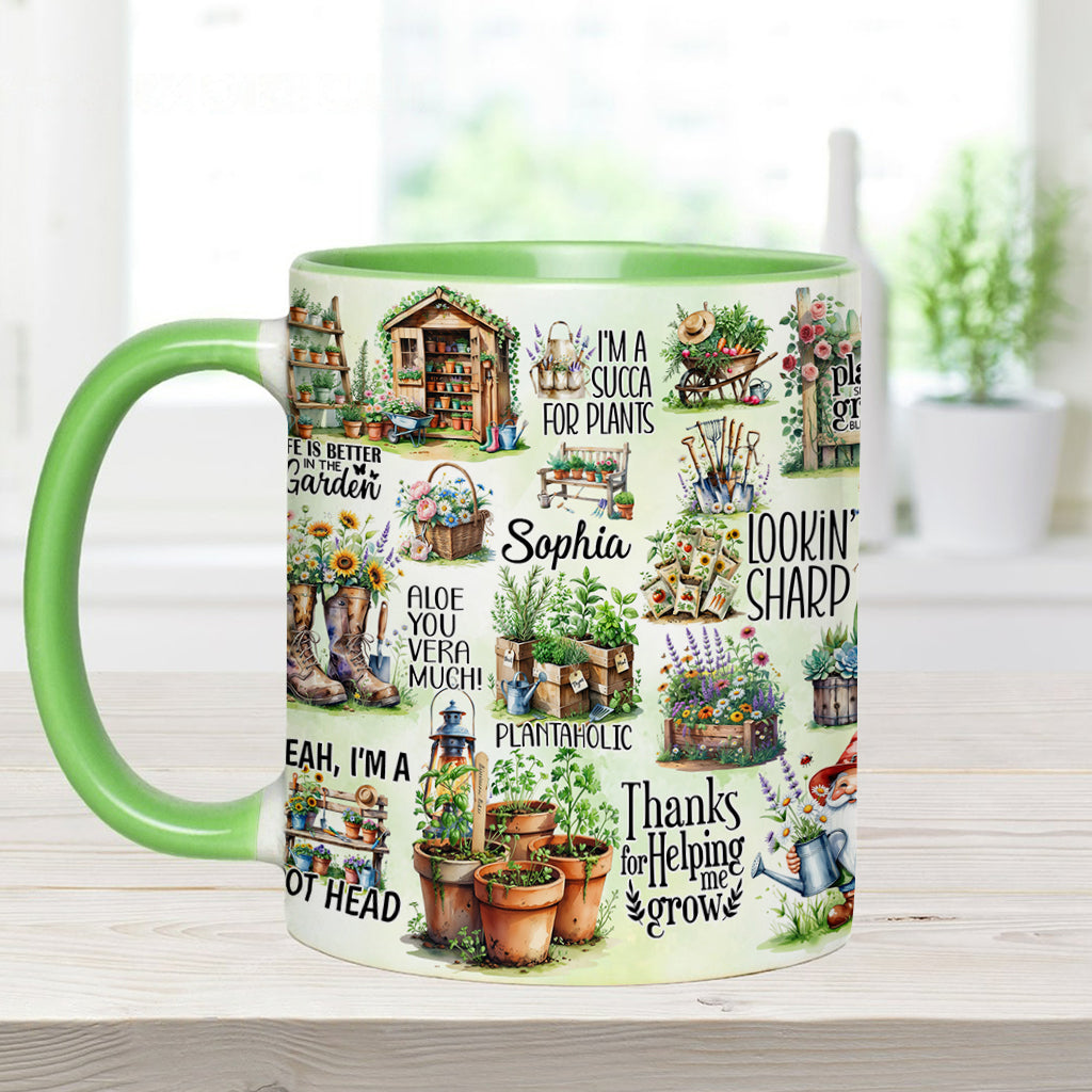 Life Is Better At The Garden - Personalized Gardening Accent Mug
